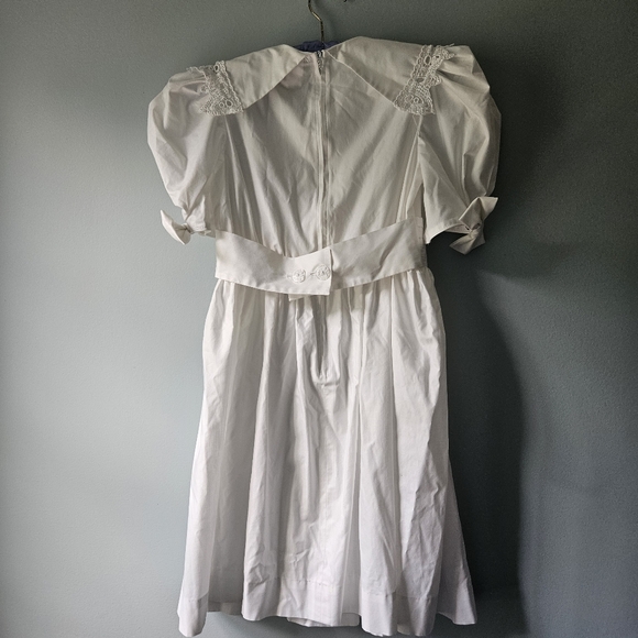 Vintage Ruth of Carolina White Dress Heirloom Cotton Blend - Picture 4 of 8